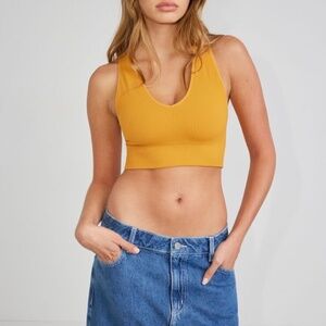 Garage Stella Seamless Plunge Tank Top